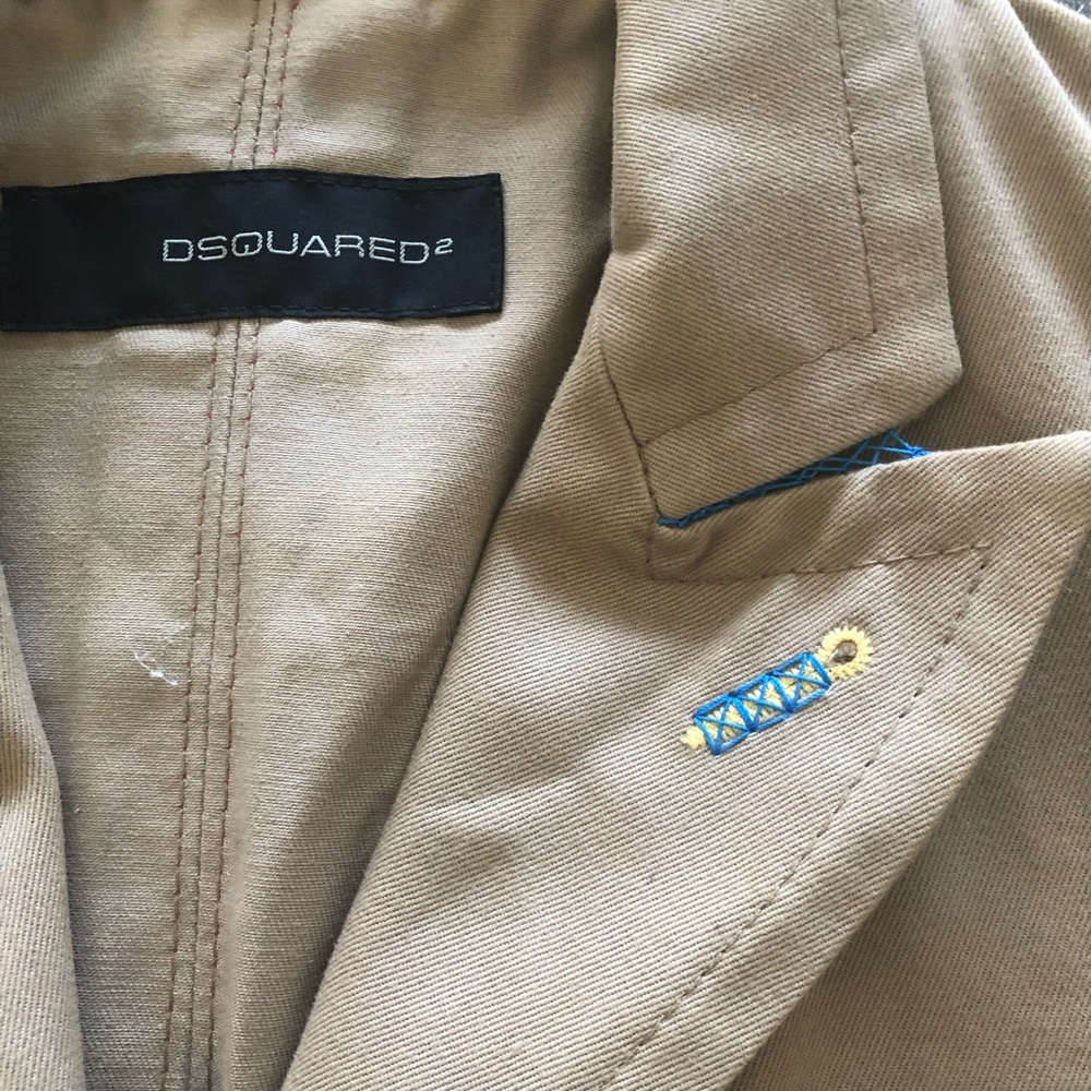 Dsquared Khaki Inside Out Style Jacket - Picture 3 of 8